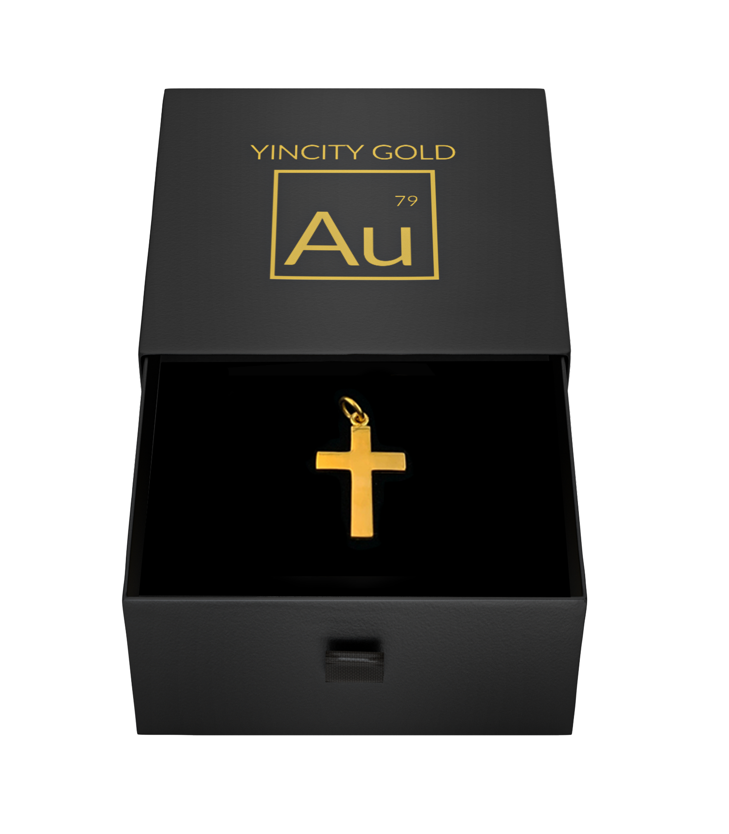 Investment-Grade 24K Gold Cross Necklace - YINCITY GOLD